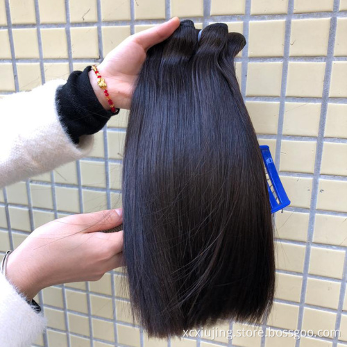 12A Grade Best Quality Raw Cuticle Aligned Virgin Indian Hair Bundles Vendors Vietnam hair Double Drawn Human Hair Bone Straight